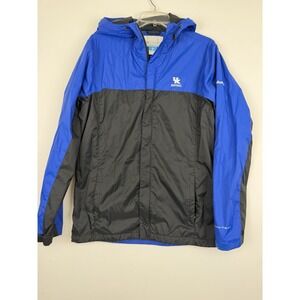 Kentucky Wildcats Columbia Omni-Tech Windbreaker Jacket Black Blue Men's Small